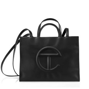 Telfar Medium Black Shopping Bag